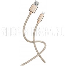 SMARTBUY (iK-512-S02g) S02 Lightning золотистый, 3 А, 1 м,