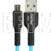 SMARTBUY (iK-12-S21bb) S21 MicroUSB синий, 2.4 А, сил., 1 м