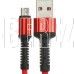 SMARTBUY (iK-12-S26r) S26 MicroUSB красный, 3 А, QC, нейл.,1 м