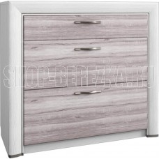 АНРЭКС OLIVIA Комод 3S, цвет вудлайн крем/дуб анкона