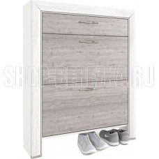 АНРЭКС OLIVIA Тумба для обуви 2D1S, цвет вудлайн крем/дуб анкона