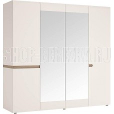 АНРЭКС LINATE Шкаф 4D/TYP 23A, цвет белый/сонома трюфель АНРЭКС LINATE Шкаф 4D/TYP 23A, цвет белый/сонома трюфель