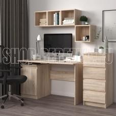 НК-МЕБЕЛЬ STERN стол письменный Т-5 (16 мм) Дуб Сонома 72674922 (1 кор.)