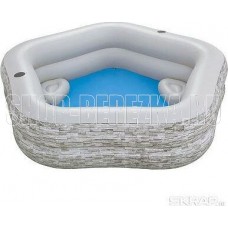 BESTWAY Бассейн надувной семейный TruPrint 213 x 206 x 53 см Bestway 54423