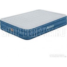 BESTWAY Матрас надувной Fortech Queen Snugable Top со встроенным электронасосом 203x152x36 см 69135