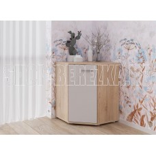 НК-МЕБЕЛЬ FUN комод КД-5 угловой Дуб Сонома/Белый 71336959 (1 кор.)
