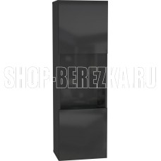 НК-МЕБЕЛЬ POINT ТИП-22 шкаф навесной Чёрный/Чёрный глянец 71774441 (1 кор.)