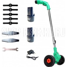 ZITREK GreenCut 12 Pro (12В, Li-ion аккумулятор 2шт, колеса) 082-2004 (1 коробка)