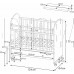 ФЕЯ Кроватка детская Фея 701 Медвежонок, белый (1 кор.)