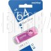 SMARTBUY (SB064GB2TWP) UFD 2.0 064GB Twist Pink розовый