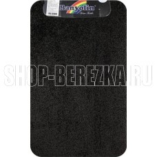 САНАКС 10309 Коврик в ванную SHAGGY ECO одинарный, ЧЁРНЫЙ, 50х 80 см, 100% полиэстер, ворс 20 мм