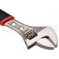 REXANT (12-4672) Разводной ключ 150 мм никелированный, двухкомпонентная рукоятка