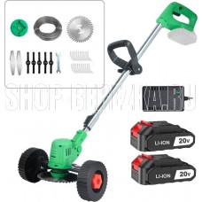 ZITREK GreenCut 20 Pro (20В, Li-ion аккумулятор 2шт, колеса) 082-2005 (1 коробка)