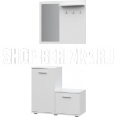 НК-МЕБЕЛЬ FUN КП-1 комплект мебели для прихожей Белый 71337651 (1 кор.)