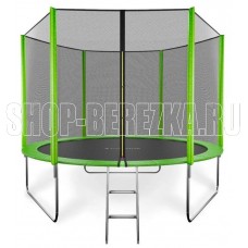 GETACTIVE JUMP 10FT с внешней сеткой и лестницей зеленый (J10L)