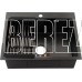 FABIA PROFI 60503G Мойка врезная 60х50см, ГРАФИТ, толщина 3,0х1мм, глубина 200мм+большой сифон с переливом+корзина