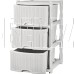 KEEPLEX KL377212048 Rattan трехсекционный 48х41х72,3см белое облако