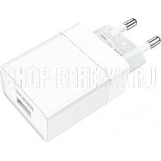 BOROFONE (6931474728296) BA47A Mighty 1USB QC3.0 белый