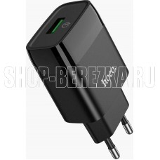HOCO (6931474732507) СЗУ HOCO C72Q Glorious single port charger черный