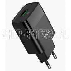 HOCO (6931474732507) СЗУ HOCO C72Q Glorious single port charger черный