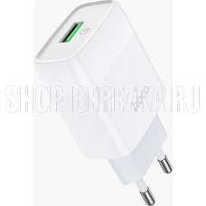 HOCO (6931474732514) СЗУ HOCO C72Q Glorious single port charger белый