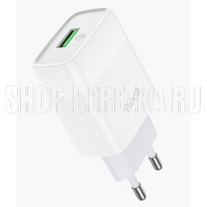 HOCO (6931474732514) СЗУ HOCO C72Q Glorious single port charger белый