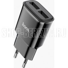 HOCO (6931474749482) СЗУ HOCO C88A Star round dual port черный