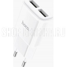 HOCO (6931474749499) СЗУ HOCO C88A Star round dual port белый