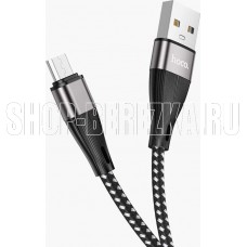 HOCO (6931474741424) X57m USB (m) - microUSB (m) 1.0м - черный