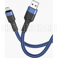 HOCO (6931474770592) U110 MicroUSB (m) 1.2m - синий