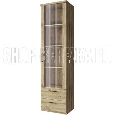 АНРЭКС DOORSET Шкаф с витриной 1V2S. Цвет ДУБ НАВАРРА (2 уп.)