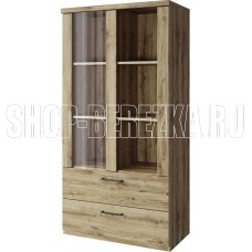 АНРЭКС DOORSET Шкаф с витриной 1V2S3N. Цвет ДУБ НАВАРРА (2 уп.)