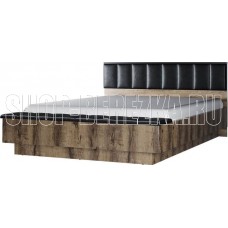 АНРЭКС JAGGER Кровать 160М с подъемником цвет Дуб монастырский /Черный (5 уп.)