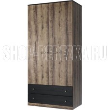 АНРЭКС JAGGER Шкаф 2DG2S цвет Дуб монастырский /Черный (3 уп.) АНРЭКС JAGGER Шкаф 2DG2S цвет Дуб монастырский /Черный (3 уп.)