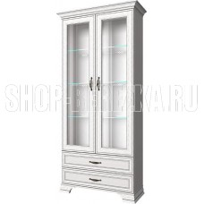 АНРЭКС TIFFANY Шкаф с витриной 2V2S цвет вудлайн кремовый (4 уп.)