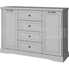 АНРЭКС VALENCIA Тумба 2D4S. Цвет СЕРЫЙ (3 уп.)