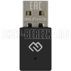 DIGMA WiFi + Bluetooth DWA-BT4-N150 N150 USB 2.0 (ант.внутр.) 1ант.