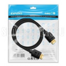 EXPLOYD EX-K-1489 HDMI-HDMI/V1.4/круглый/чёрный/1М