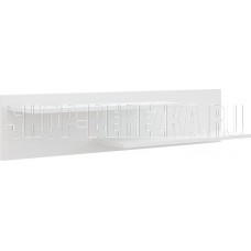 НК-МЕБЕЛЬ GLOSS полка навесная Белый/Белый глянец 71373116 (1 пак)