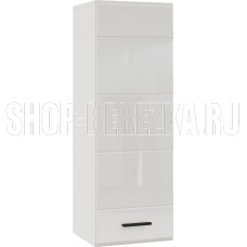 НК-МЕБЕЛЬ GLOSS шкаф навесной Белый/Белый глянец 71373113 (2 кор.)