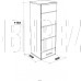 НК-МЕБЕЛЬ GLOSS шкаф навесной Белый/Белый глянец 71373113 (2 кор.)