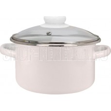 ЭМАЛЬ 33-Б1614С бисквит цил 4,0л стекл/кр мет/об