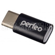 PERFEO (PF_A4268) micro USB на Type-C c OTG (PF-VI-O005 Black) чёрный