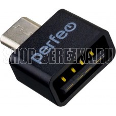 PERFEO (PF_B4995) adapter USB на micro USB c OTG (PF-VI-O010 Black) чёрный