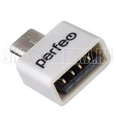 PERFEO (PF_B4997) PF-VI-O010 White adapter USB на micro USB c OTG