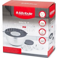 ATTRIBUTE ASG003 Миска GRATE IT 3л с крышкой 3 терки