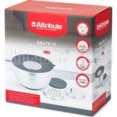 ATTRIBUTE ASG005 Миска GRATE IT 5л с крышкой 3 терки