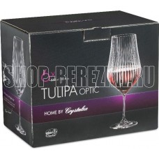 CRYSTALEX CR550101TO Набор бокалов для вина TULIPA OPTIC 6шт 550мл