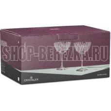 CRYSTALEX CR340101W Набор бокалов для мартини WATERFALL 6шт 340мл