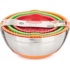 ATTRIBUTE ASS023 Набор мисок с крышками MIX&STORE 3шт 1.5л+2.4л+3.7л